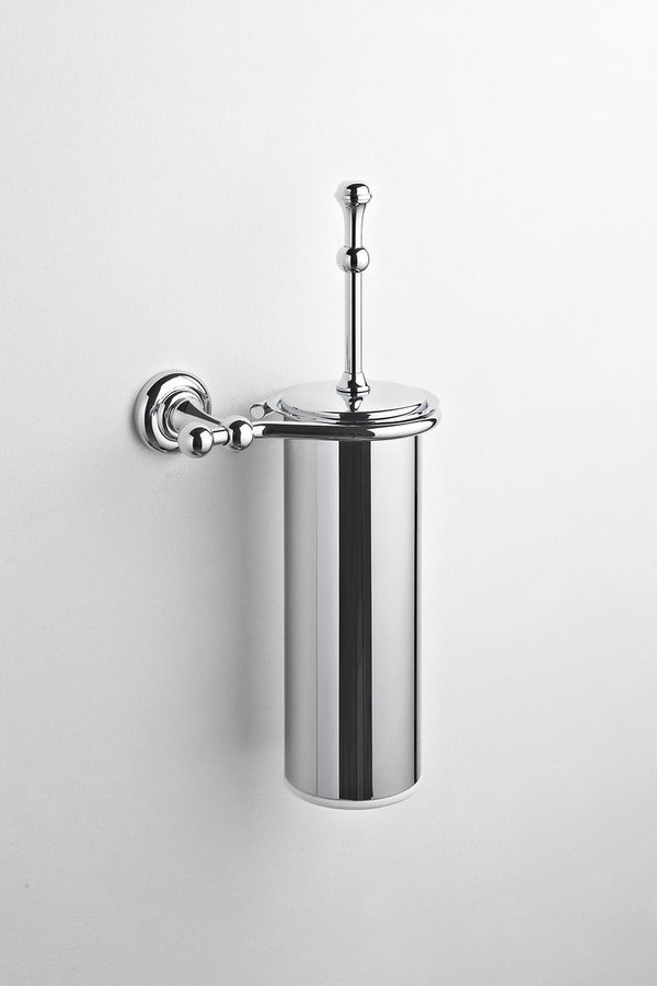 Accessoires Retro Serie Eta Toilettenbürste wandhängend mit Metall Becher