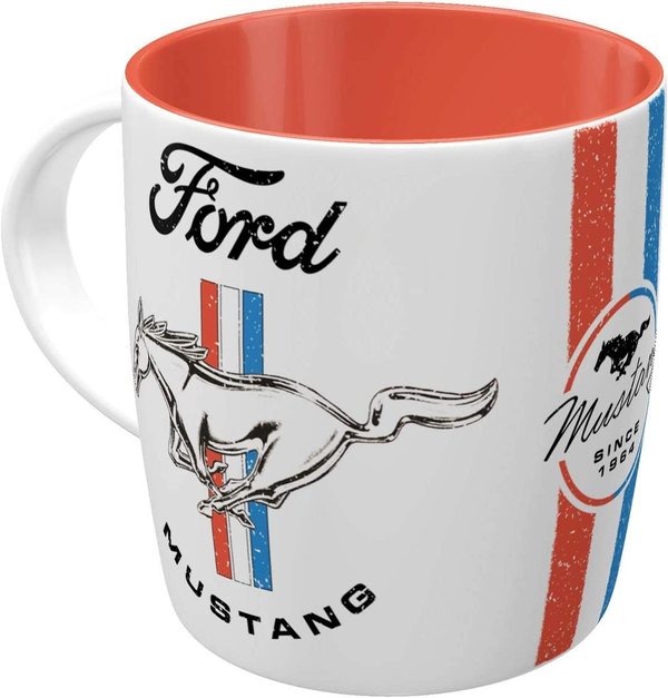 Nostalgie Art Ford Mustang - Horse & Stripes Logo